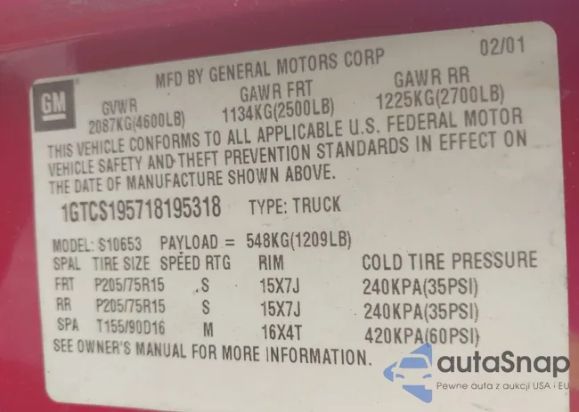 1GTCS195718195318: 42567214