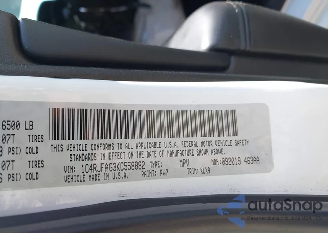 1C4RJFAG3KC558882: 42567252