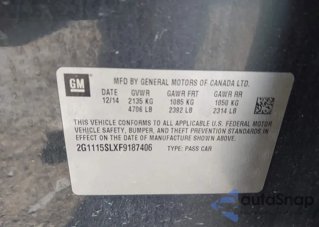 2G1115SLXF9187406: 42567351