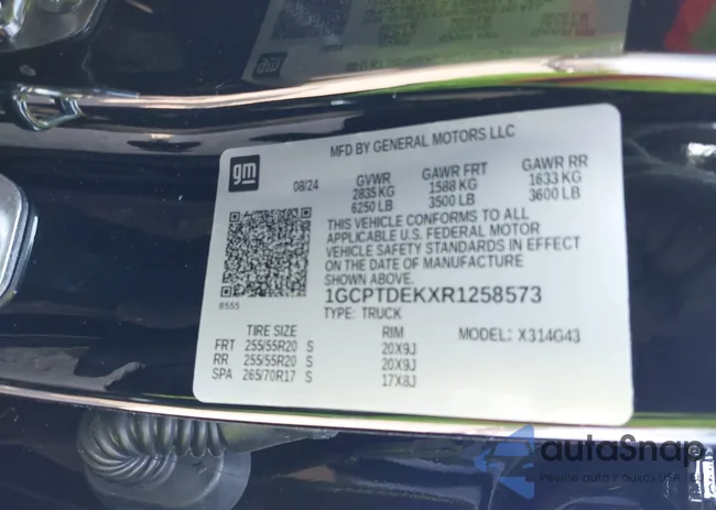 1GCPTDEKXR1258573: 42567359