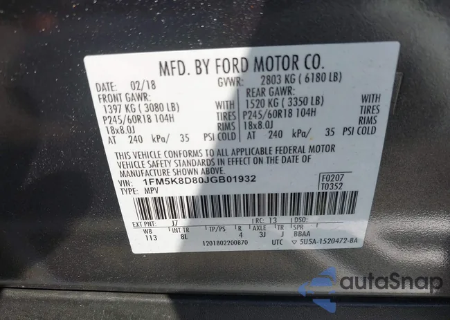 1FM5K8D80JGB01932: 42567437