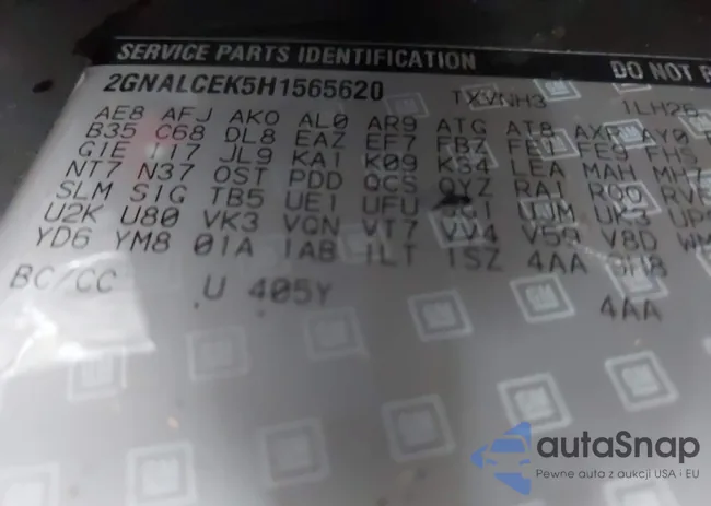 2GNALCEK5H1565620: 42567457