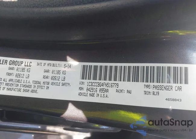 1C3CCCBG4FN516779: 42568636