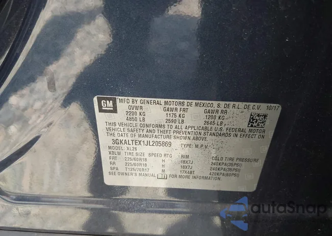 3GKALTEX1JL205869: 42568765