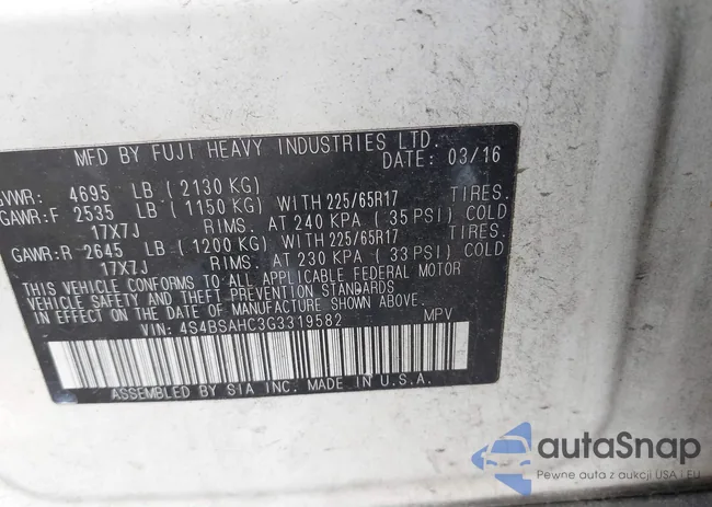 4S4BSAHC3G3319582: 42568987