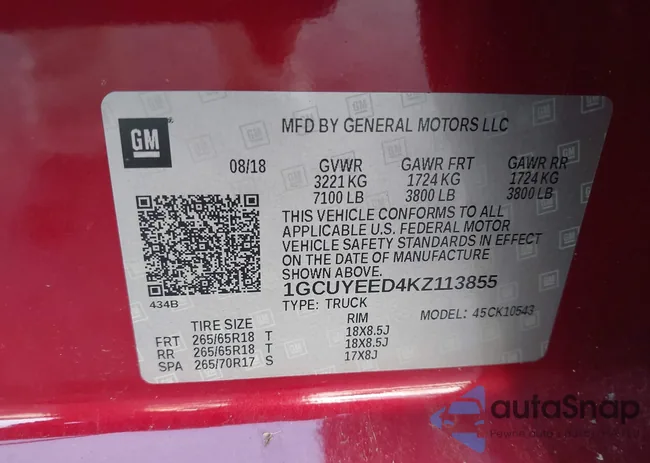 1GCUYEED4KZ113855: 42568253