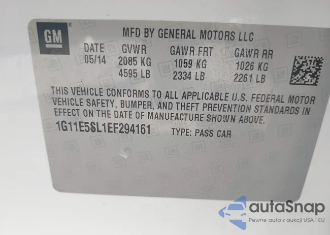 1G11E5SL1EF294161: 42568271