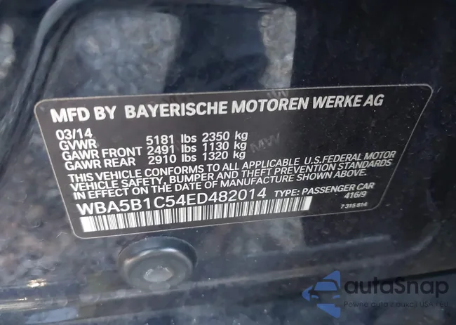 WBA5B1C54ED482014: 42569576