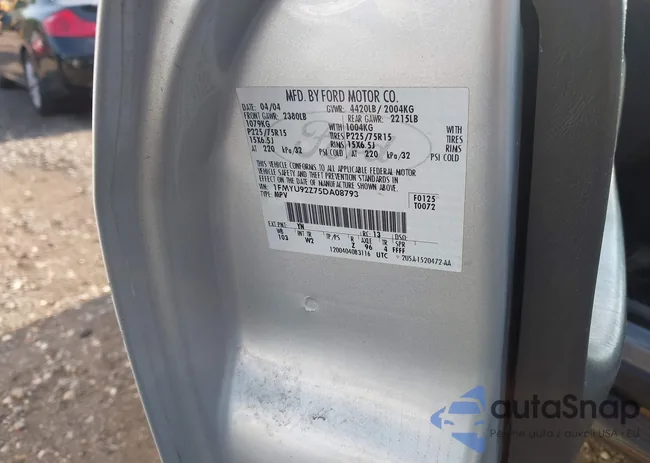 1FMYU92Z75DA08793: 42569588