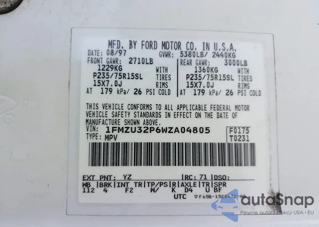 1FMZU32P6WZA04805: 42569869