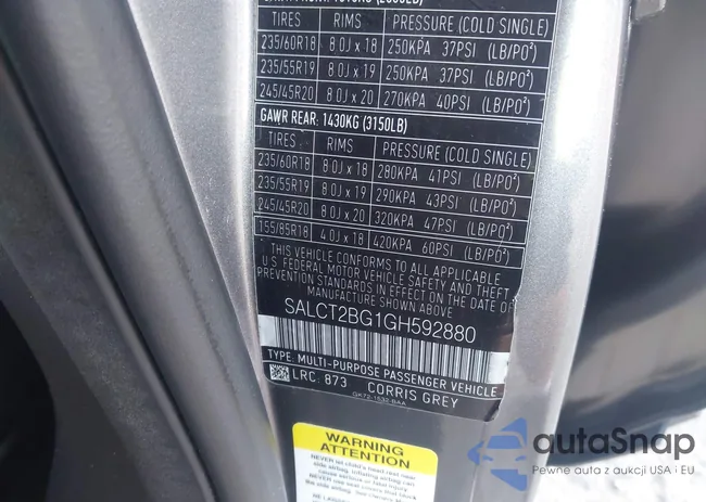 SALCT2BG1GH592880: 42569909