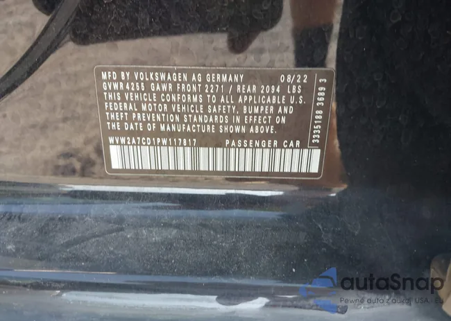 WVW2A7CD1PW117817: 42569931