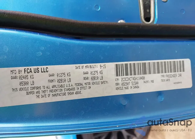 2C3CDXCT4GH110480: 42569978