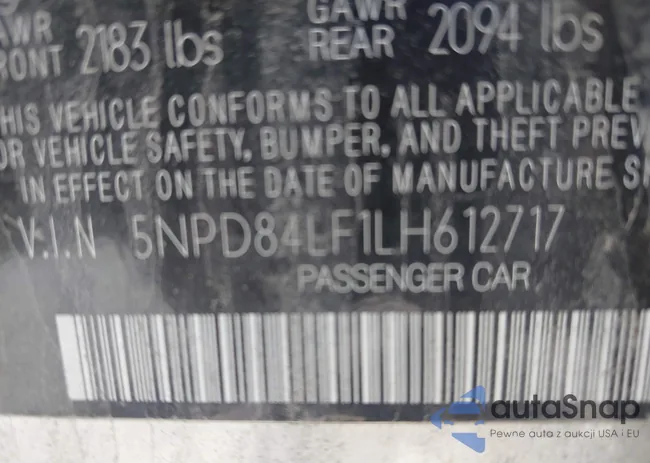 5NPD84LF1LH612717: 42570083