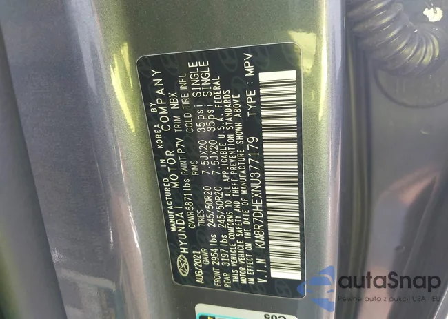 KM8R7DHEXNU377179: 42569429