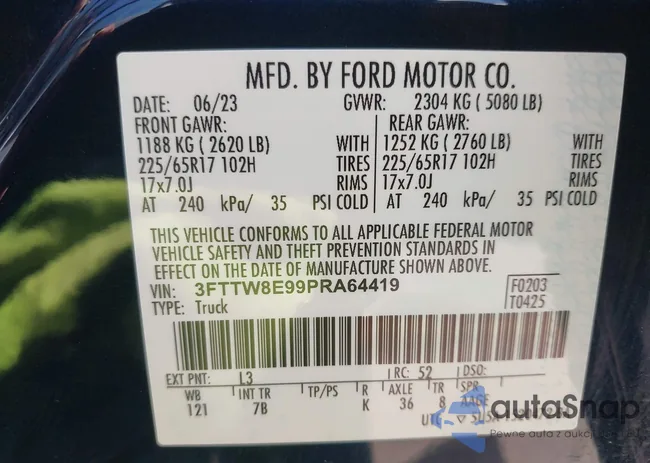 3FTTW8E99PRA64419: 42570780