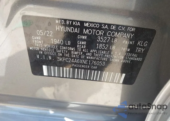 3KPC24A6XNE176053: 42570845