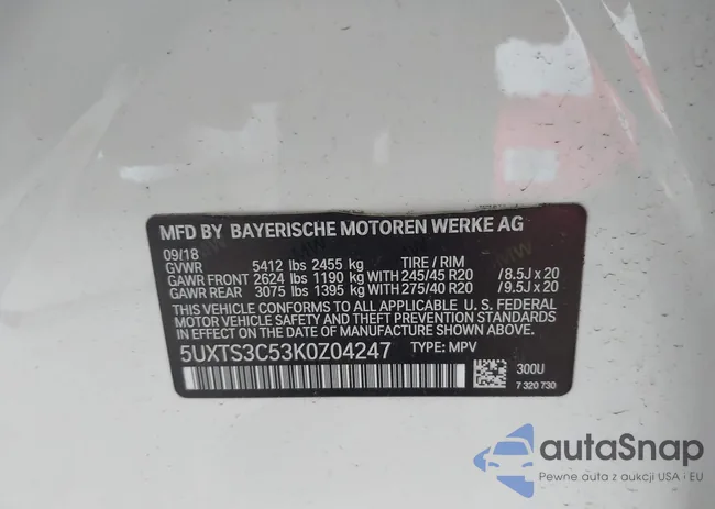 5UXTS3C53K0Z04247: 42570846