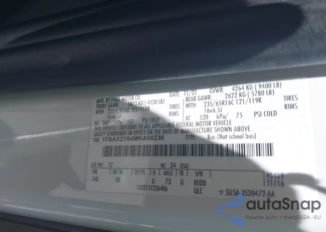 1FBAX2Y84MKA98230: 42570233