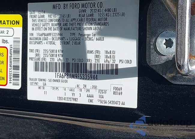 1FA6P8AM9F5335944: 42570290