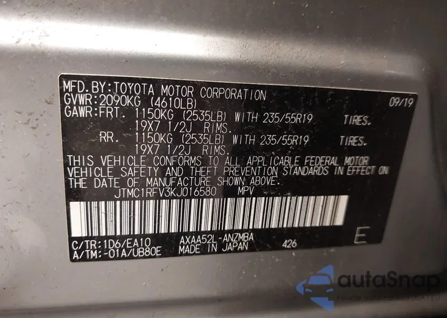 JTMC1RFV3KJ016580: 42570450