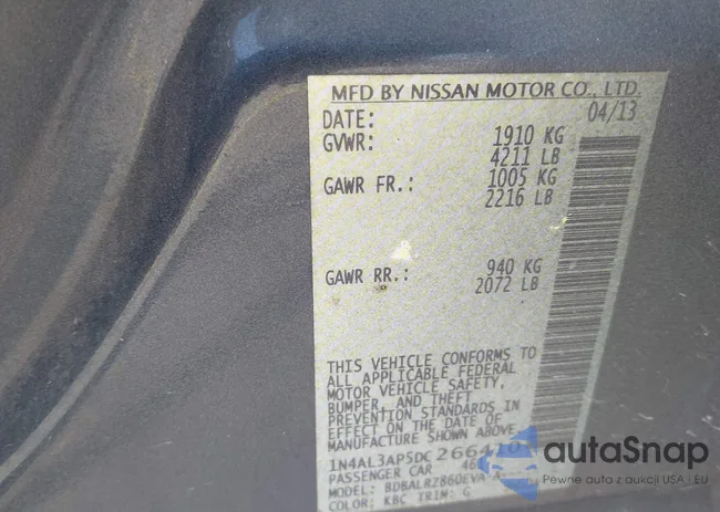 1N4AL3AP5DC266410: 42571549