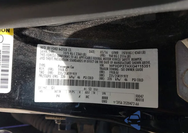 WF0DP3THXG4115351: 42571794