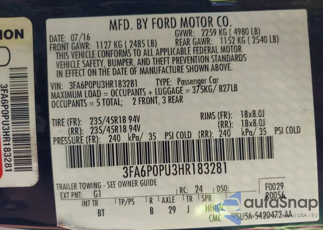 3FA6P0PU3HR183281: 42571115