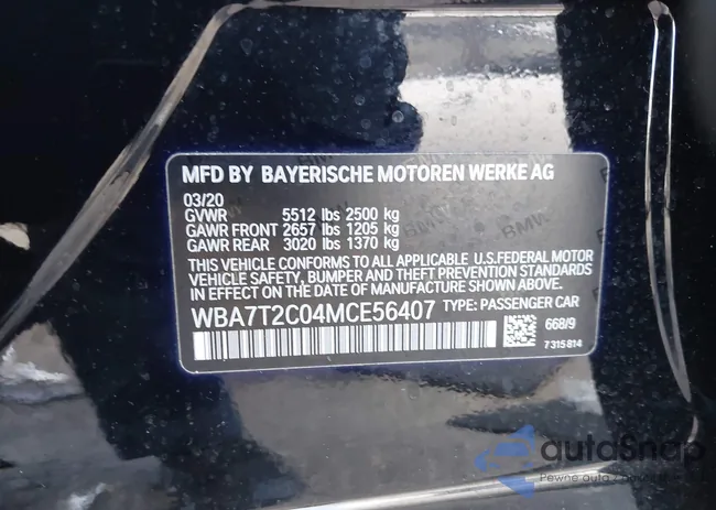 WBA7T2C04MCE56407: 42571204