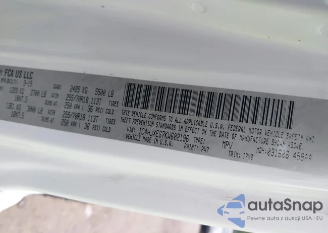 1C4HJXEG7KW602196: 42572507