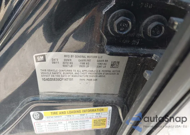 1G4GD5E39CF147191: 42572618