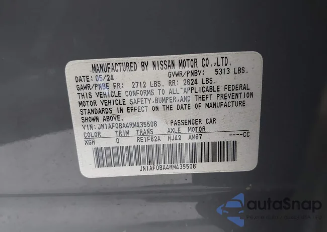 JN1AF0BA4RM435508: 42572785