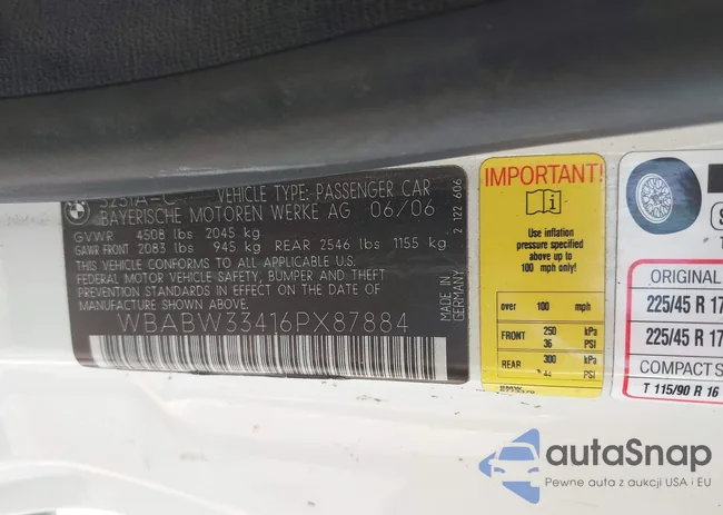 WBABW33416PX87884: 42572921