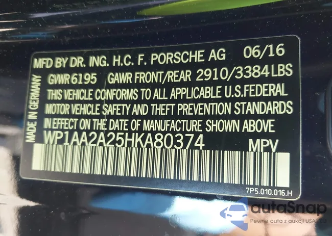 WP1AA2A25HKA80374: 42573042