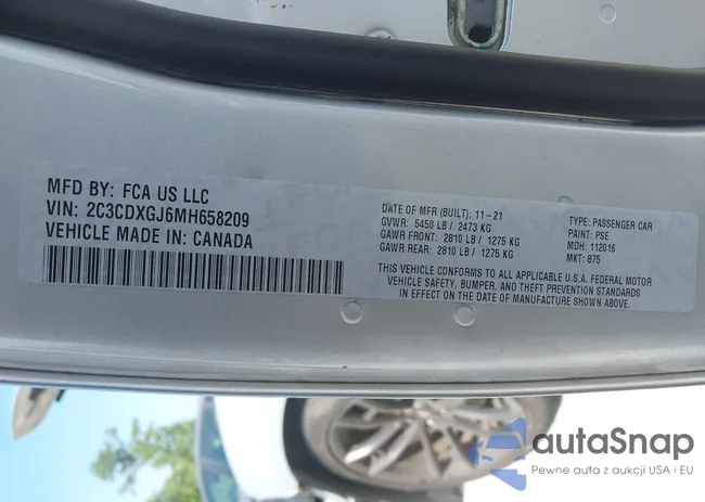 2C3CDXGJ6MH658209: 42572150