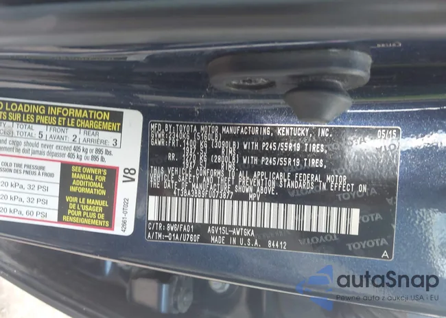 4T3BA3BB9FU073877: 42573583