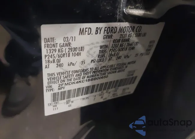 2FMDK4KC1BBB00650: 42573925