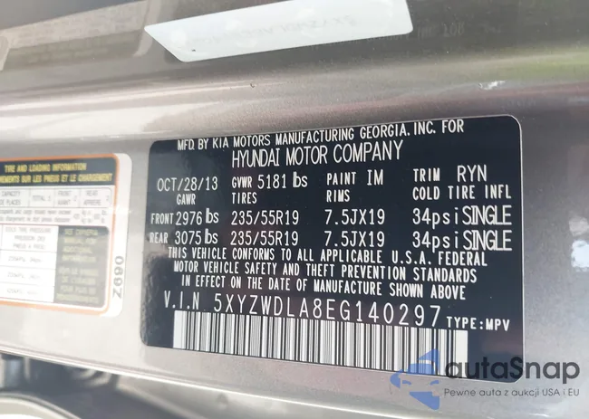 5XYZWDLA8EG140297: 42573120