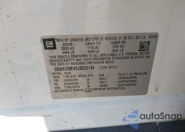 3GNAXMEV5JS625149: 42574699