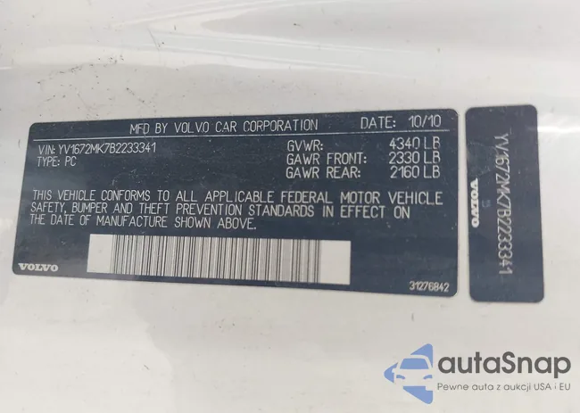 YV1672MK7B2233341: 42574797