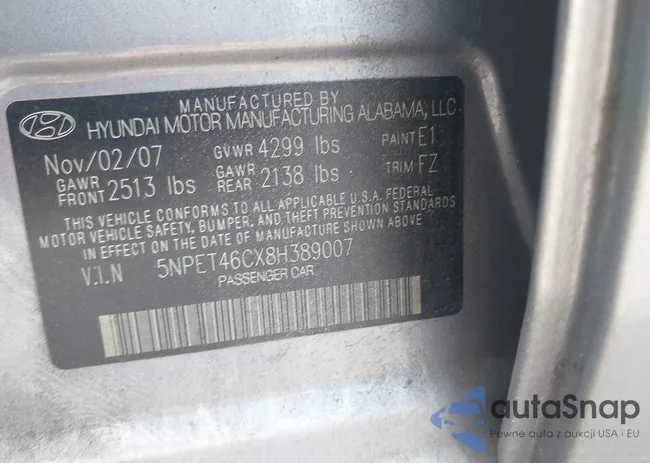 5NPET46CX8H389007: 42575005