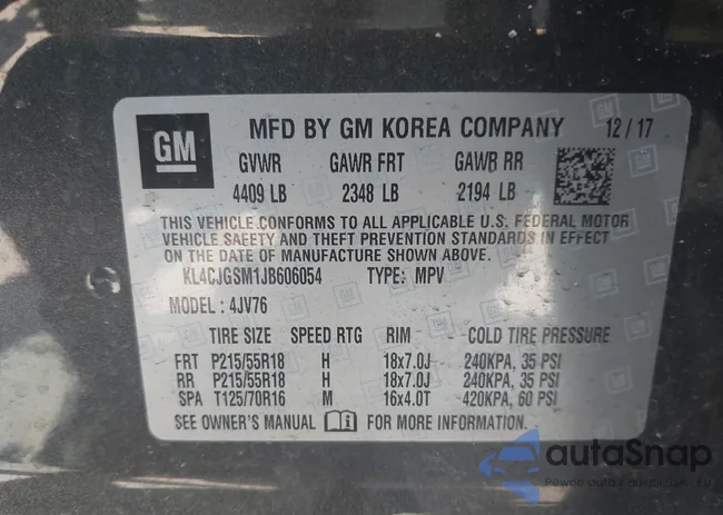 KL4CJGSM1JB606054: 42575053