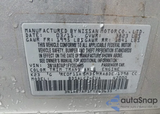 3N1AB7AP1FY263635: 42574153