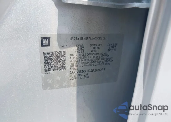 1G1ZB5ST0JF169237: 42574421