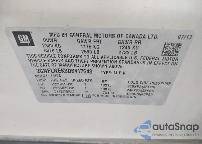 2GNFLNEK3D6417643: 42575545