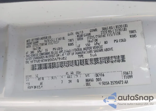 1FTNE1EW2DDA78482: 42575152