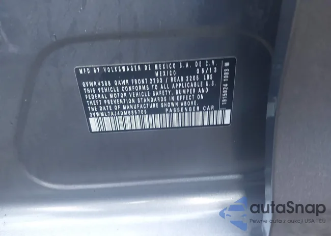 3VWML7AJ4DM685709: 42576723