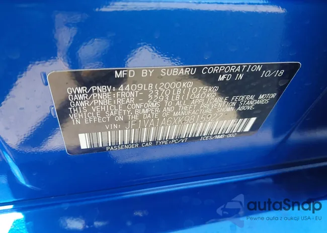 JF1VA1A6XK9815922: 42576804