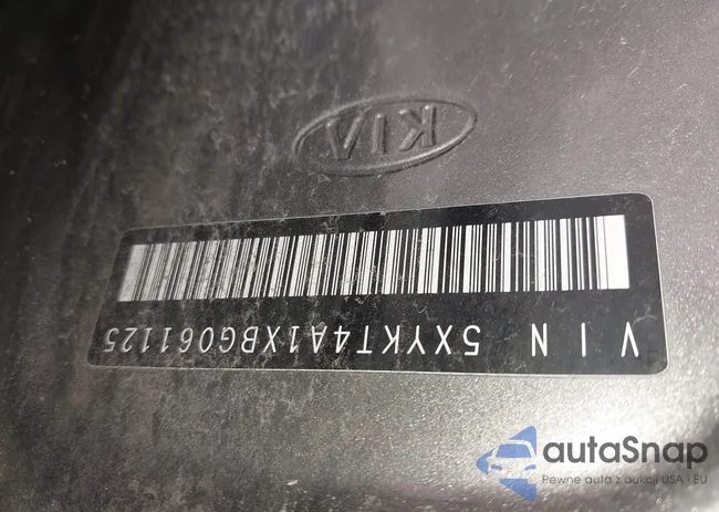 5XYKT4A1XBG061125: 42576972