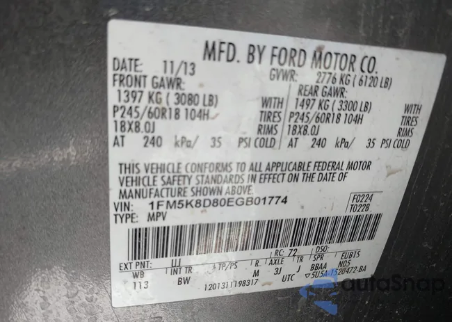 1FM5K8D80EGB01774: 42577055